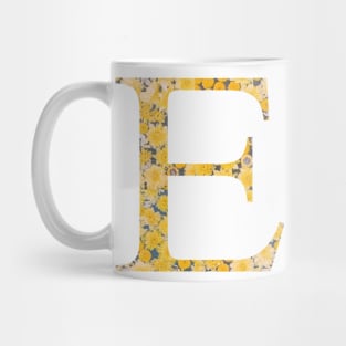 Epsilon E Sorority Sunflower Sticker Mug